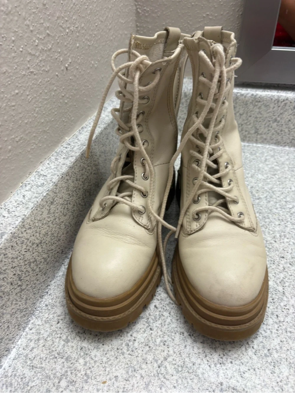 Aldo Kids Tan Lug-Sole Boots